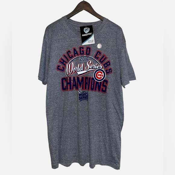 Chicago Cubs 2016 World Series Champions Gray T-shirt - Picture 1 of 5